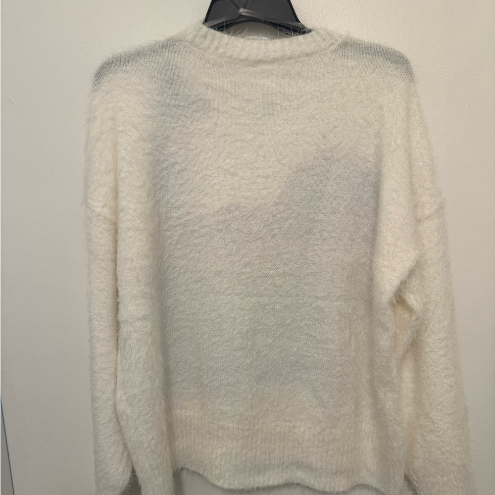 Justice White Sweater with Grinch and Reindeer Design - Picture 6 of 6